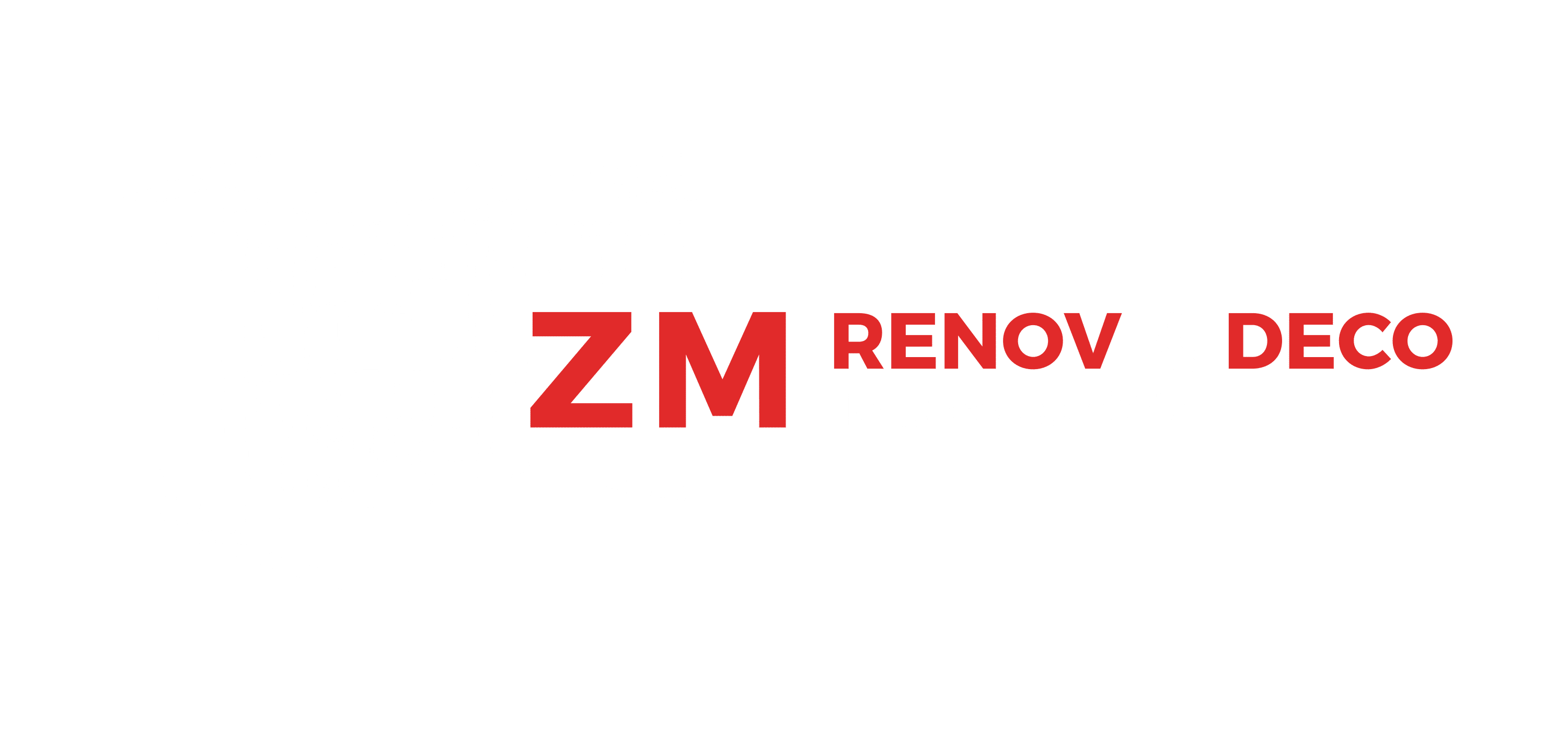logo zm rénov et deco entreprise du batiment tout corps d'état renovation complète